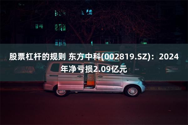 股票杠杆的规则 东方中科(002819.SZ)：2024年净亏损2.09亿元