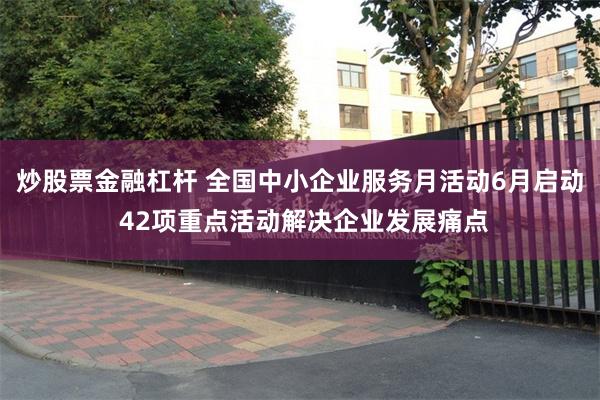 炒股票金融杠杆 全国中小企业服务月活动6月启动 42项重点活动解决企业发展痛点